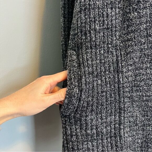 Barefoot Dreams Cozychic Lite Cardigan Pus Size 3X in Charcoal Gray STYLE 494 - Picture 5 of 9